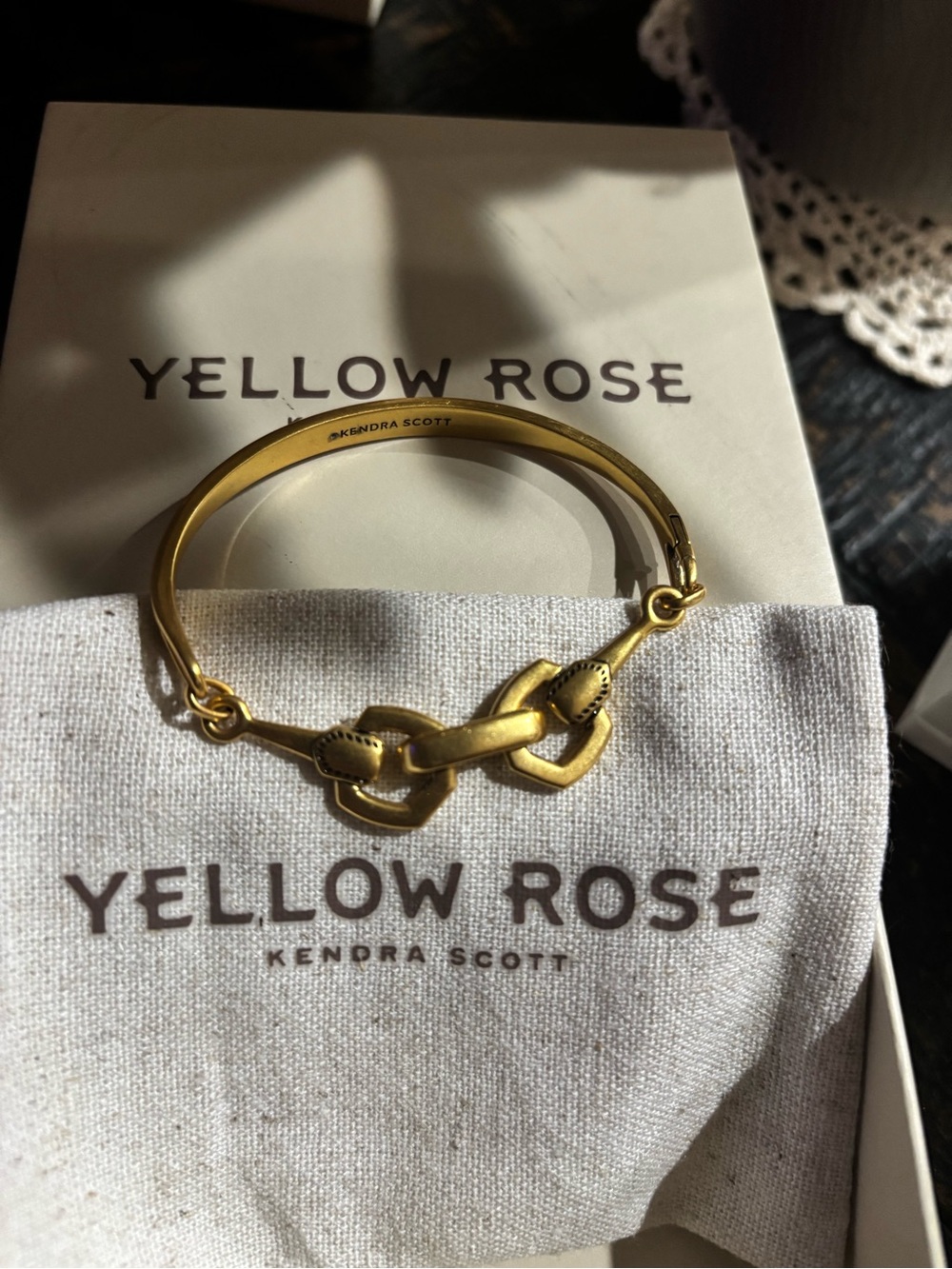Kendra Scott Beau Link Bracelet in Vintage Gold